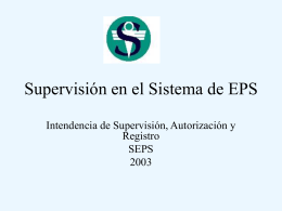 Supervisión en el Sistema de EPS