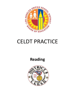 CELDT PRACTICE