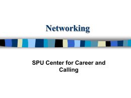 Networking to your Next Job!