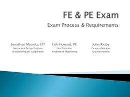 FE & PE Exam - Rice University