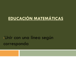 Educación matemáticas