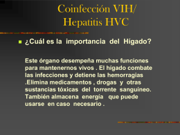 Coinfección VIH/ Hepatitis HVC