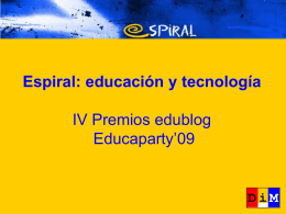 Espiral: educació i tecnologia Educaparty’09