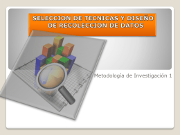 Métodos de recolección de datos
