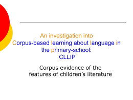 Using corpus-based methods with young learners