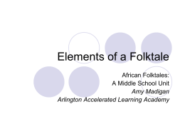 Elements of a Folktale