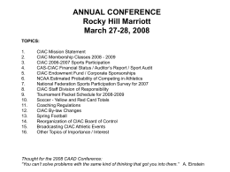 ANNUAL CONFERENCE Rocky Hill Marriott March 27