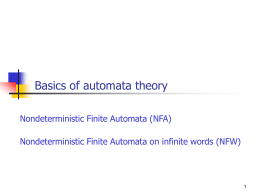 Basics of automata theory
