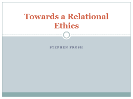 Towards a Relational Ethics