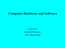 CHAPTER 6 & 7 Computers and Information Processing