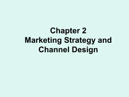 Chapter 2 Segmentation for Marketing Channel