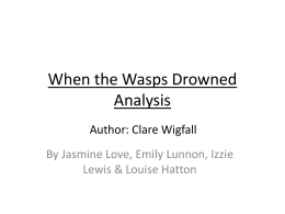 When the Wasps Drowned Analysis