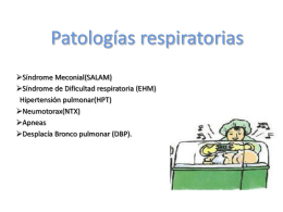 Patologías respiratorias