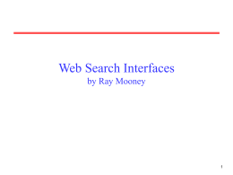 Intelligent Information Retrieval and Web Search