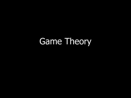 Game Theory-Short Version