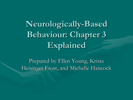 Neurologically-based behaviour: Chapter 3