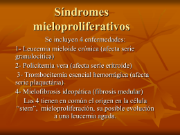 Síndromes mieloproliferativos