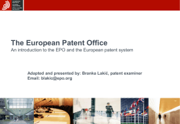 Das Europäische Patentamt