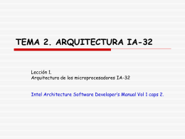 TEMA 2. ARQUITECTURA IA-32