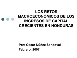 LOS RETOS MACROECONÓMICOS DE LOS INGRESOS