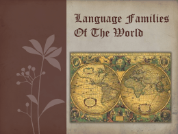 Language Families of The World