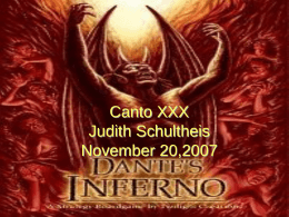 Canto XXX Judith Schultheis November 20,2007