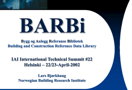 BARBi presentation Helsinki
