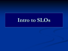 Intro to SLOs - Santiago Canyon College