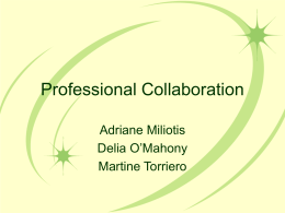 Professional Collaboration
