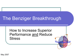 The Benziger Breakthrough