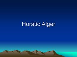Horatio Alger - Lou Wangberg
