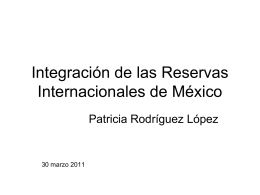 Integración de las Reservas Internacionales de