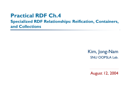 Practical RDF Ch.10