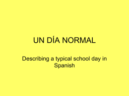 UN DÍA NORMAL - Light Bulb Languages HOME