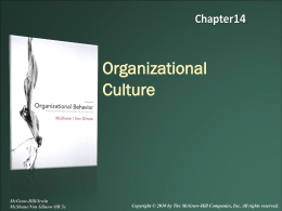 Introduction to the Field of Organizational