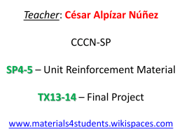 Profesor: César Alpízar Núñez CCCN – 6° Bimester