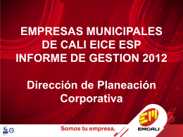 Diapositiva 1 - Alcaldía de Santiago de Cali