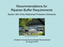 Recommendations for Section 304 of the Chatham