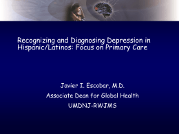Recognizing and Diagnosing Depression in