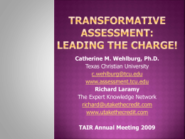 Transformative Assessment: Changing Paradigms and