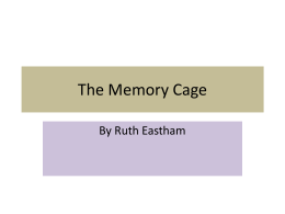 The Memory Cage - Mrs Melling`s Exquisite English!