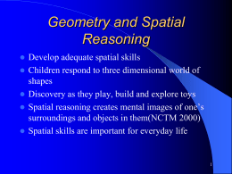 Geometry and Spatial Reasoning
