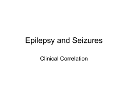 Seizures and EEG