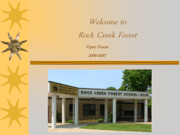 Welcome to Rock Creek Forest Elementary School