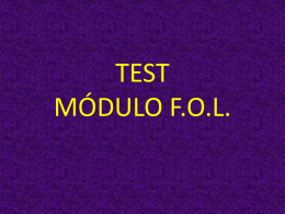 TEST MÓDULO F.O.L.