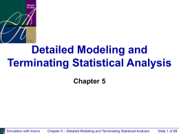 Chapter 5 -- Detailed Modeling and Terminating