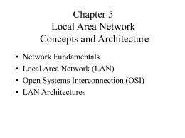 Chapter 5 Local Area Network Concepts and