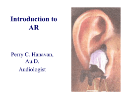 Intro to Aural Rehabilitation
