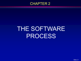 The Software Process - POSTECH CSE DPNM