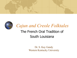Cajun and Creole Folktales